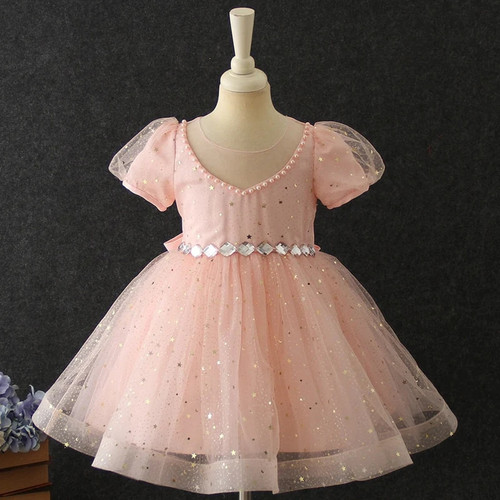 Little Kids Satin First Communion Dresses Glitz Ball Gown Pageant Dress Flower Girl dresses for Weddings banquet Back Dress