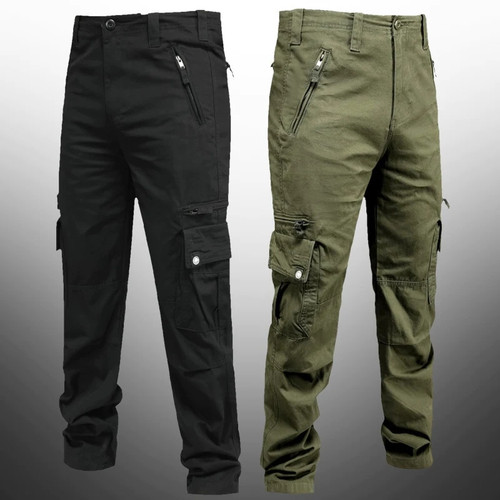 Outdoor Military Fans Tactical Pants Mens Multi-pocket Straight Overalls Cotton Trousers Male Hiking Training Army Cargo Pants
