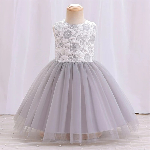 Summer Baby Clothes for Girls Toddler Kids Princess Gown Girl 1st Birthday Dress Prints Tulle Bridesmaid Party Wedding Dresses