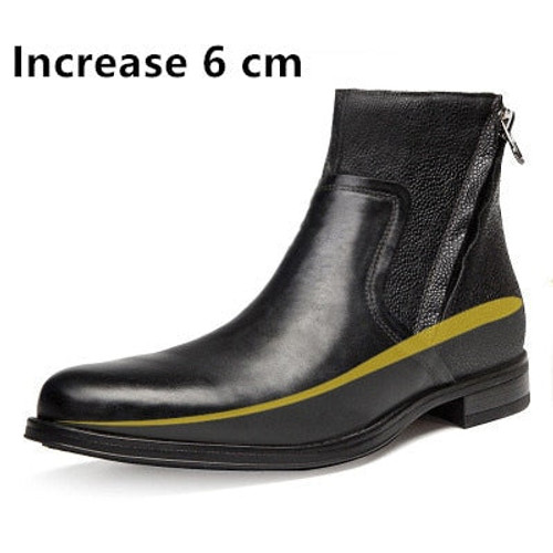 Men Shoes Lace-Up Ankle Boots Genuine Leather British Men Boot High Quality Casual Men Shoes Waterproof Male Boots