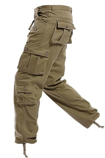 Men's Casual Pants Military Tactical Joggers Cargo Pants Winter Fleece Men Trousers Outdoor Hiking Trekking