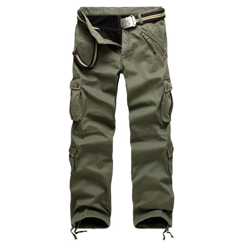 Men's Casual Pants Military Tactical Joggers Cargo Pants Winter Fleece Men Trousers Outdoor Hiking Trekking