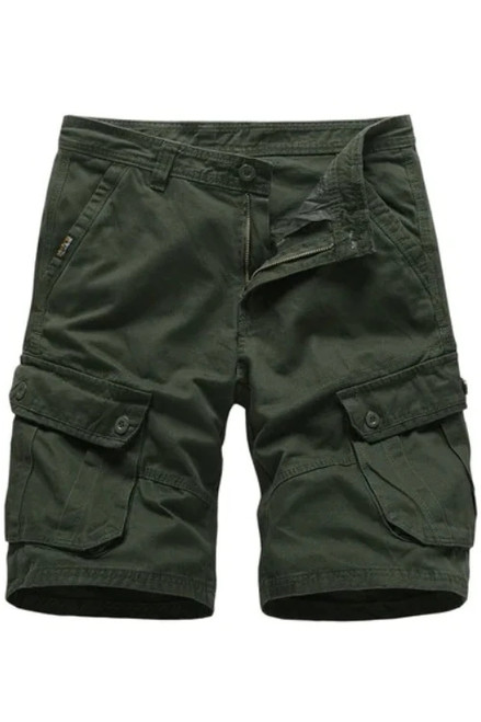 Cargo Shorts Men Cotton Bermuda Male Summer Military Style Straight Work Pockets Black Short Pants Casual Army Green Shorts Man