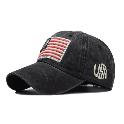 American Flag Camouflage Baseball Cap Men Women Rebound Cap Army Bone