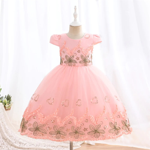 Girl kid dress Summer Princess Children Tulle Gown Dresses For Girls Clothing Birthday Party