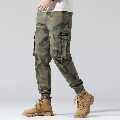 Spring Winter Men Military Cargo Pants Multi-pockets Baggy Men Pants Casual Trousers Overalls Camouflage Pants Man Cotto