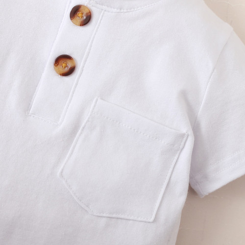 Infant Baby Boy Clothes Set White Short Sleeves T-shirt Shorts Summer Daily Casual Outfit for Toddler Boy Infant Baby Boy Clothes Set White Short Sleeves T-shirt Shorts Summer Daily Casual Outfit for Toddler Boy