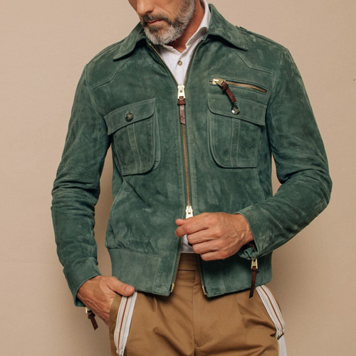 Slim Fit Solid Color Fashion Jacket For Men