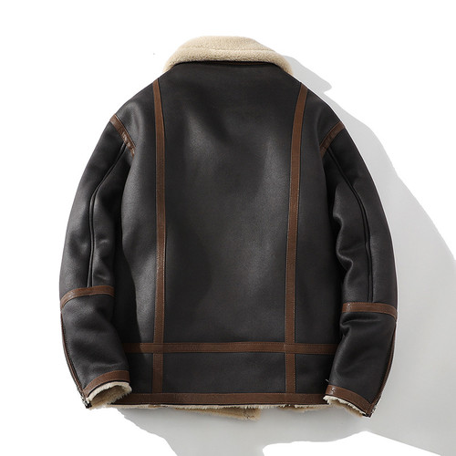 Plus Size Casual Polo Collar Fleece-lined Thickened Fur Jacket Plus Size Casual Polo Collar Fleece-lined Thickened Fur Jacket