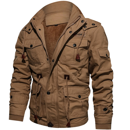 Men Winter Fleece Jacket Warm Hooded Coat Thick Outerwear Male Military Jacket Men Winter Fleece Jacket Warm Hooded Coat Thick Outerwear Male Military Jacket