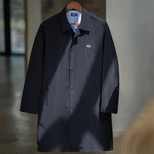 Three-proof Balmacon Trench Coat Lapel Mid-length Three-proof Balmacon Trench Coat Lapel Mid-length