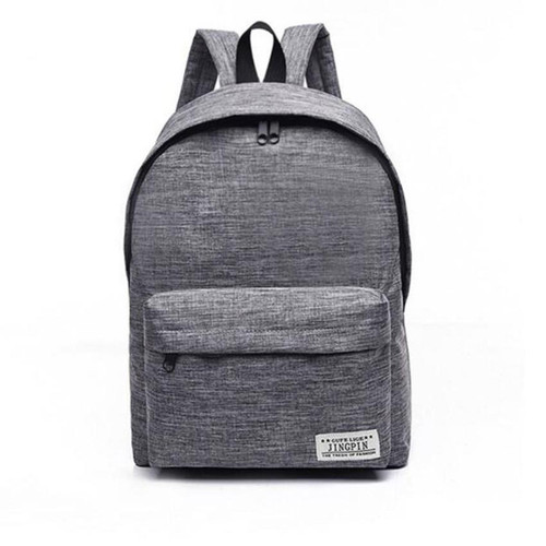 Canvas Men Women Backpacks Large School Bags For Teenager Boy Girls Travel Laptop Backpack Grey