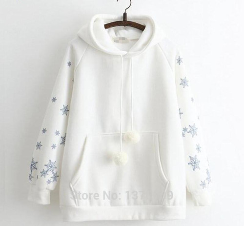 Hoodies  Hoody Pullover Lovely Girl Hoodie Casual Style