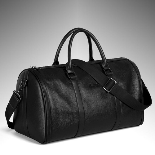 Genuine Leather Men's Travel Bag Luggage & Travel Bag Men Carry On Leather Duffel Bag Weekend Bag Big Tote Handbag black