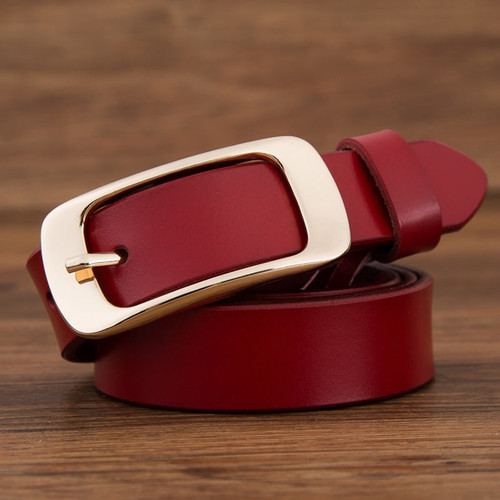 Genuine leather women belt buckle vintage belts for women