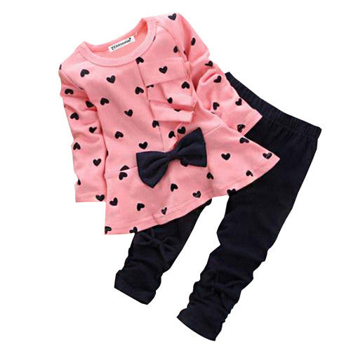 Kids Girls Clothes Spring/Autumn Baby Boys Girls Long Sleeve Cotton Set Children Clothing Sets Toddler cloth