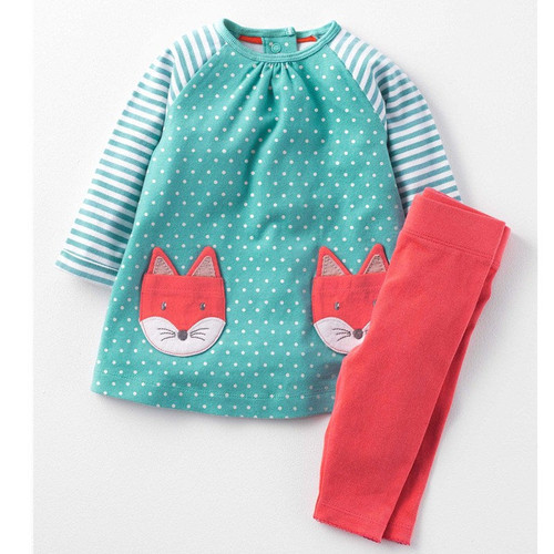 Baby Girls Clothes Children Clothing Sets Brand Kids Tracksuits for Girls Sets Animal Pattern Baby Girl School Outfits