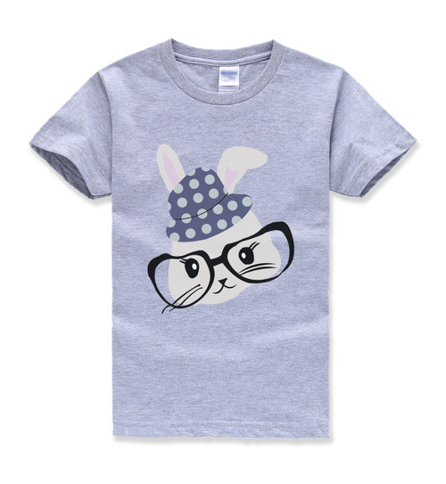 Rabbit t shirt kids short sleeve