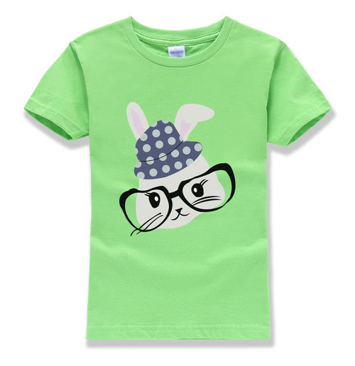 Rabbit t shirt kids short sleeve