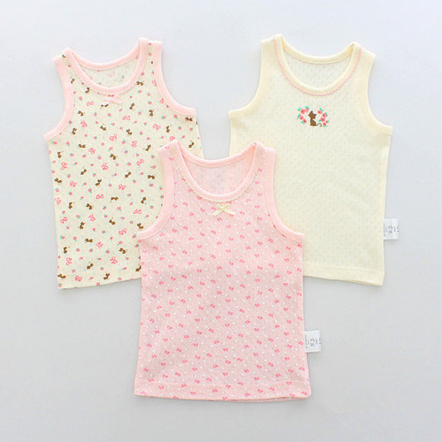 baby girls sleeveless clothes kids cartoon hearts t-shirt tops cotton tanks vests for 1-7 years children girl tanks 4003