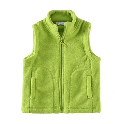 Boys Winter Fleece Vest Full Zipper Solid Thermal Waistcoats Sleeveless Kids Jacket Outerwear Clothes Girls Toddler