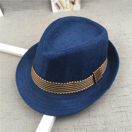 New Straw Cap Baby Hats Children Jazz Cap Bucket Hat Sun Cap Summer Hat For Girls Boys Panama Hat Photography Props