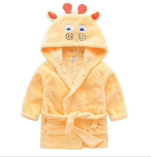 Winter warm,pajamas kids,Baby boys girls robe,bath robes,children clothing cartoon Bathrobe pijamas cloak nightgown