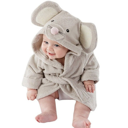 Fashion Designs Hooded Animal Modeling Baby Bathrobe Cartoon Baby rope Character Kids Bath Robe Infant pijamas infantil ROPE