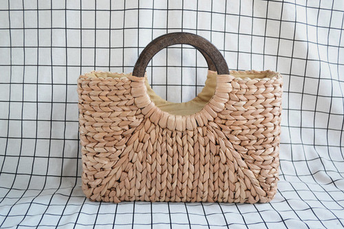 40*27CM New Female Straw Bag Summer Sand Beach Cotton  Holiday  bag