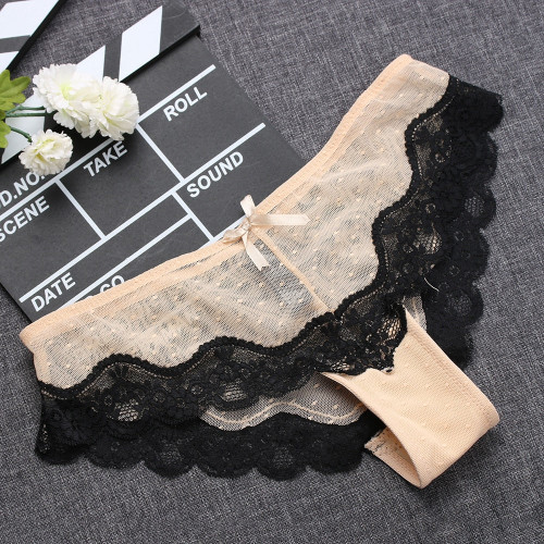 1PC Soft Breathable Sexy Women Panty Low-Rise Knickers Hollow Briefs Ultra Thin Underwear Lace Panties Lady Summer G-string