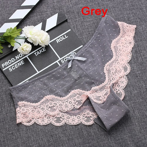 1PC Soft Breathable Sexy Women Panty Low-Rise Knickers Hollow Briefs Ultra Thin Underwear Lace Panties Lady Summer G-string