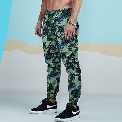 Spring Men Casual Fashion Camo Jogger Pant Man Cotton Fitted Trace Twill Pant Male Straight Tapered Trousers AM5011