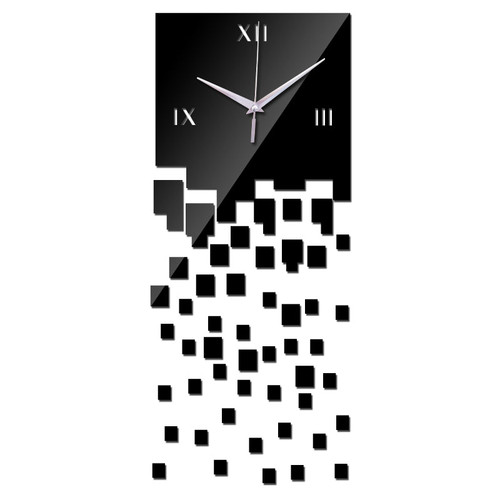 new wall clock home decoration living room quartz Watch  modern design luxury acrylic mirror 3d  stickers