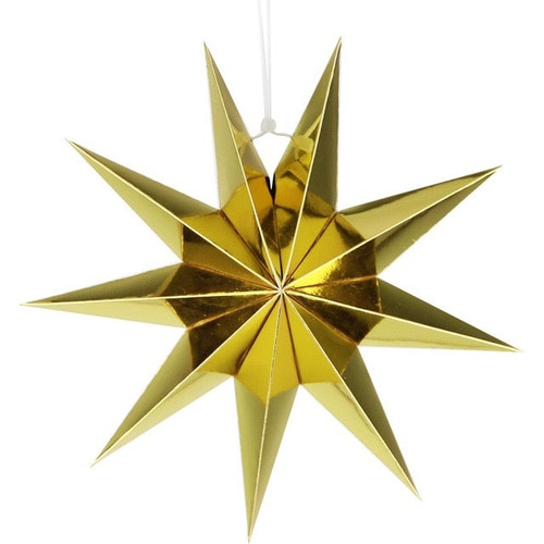 1pcs 30cm 6" DIY Nine Angles Paper Star Hanging Christmas Lantern Home Party Decoration Craft