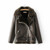 Warm women's winter motorcycle velvet jacket female short lapels fur thick version plus velvet jacket 2018 bomber jacket