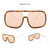 Luxury Women Sunglasses Fashion Square Vintage Retro Brand Designer Oversized Female Goggles Sun Glasses Men Tide Oculos