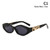 Women Vintage Modern Golden Jumping Leopard Slim Sunglasses Retro Diamond Shape Brand Design Sun Glasses Oculos De Sol