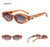 Women Vintage Modern Golden Jumping Leopard Slim Sunglasses Retro Diamond Shape Brand Design Sun Glasses Oculos De Sol