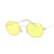 Hexagon Yellow Sunglasses Women Retro Brand Designer Classic Sun Glasses For Men Luxury Ladies Sunglasses Mirror Female Oculos