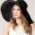 Top Quality Lady Sun Hat Summer Sun Cap Women Folded Wide Brim Dot Printing Cap Large Brim Hat