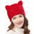 Cat Ears Cute Hats for women brand knitting warm  lovely Beanies Winter knitted Cap Valentine's Day gift