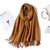 winter scarf for women thick warm double side cashmere scarves lady shawls and wraps pashmina soft long size bandana