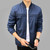 New Spring Casual Bomber Jacket Men Solid Fashion Patchwork Stand Collar Men's Jackets and Coats Male Zipper