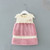 Baby Girls Dresses Winter A-line Faux Fur Velvet Sequined Kids Dress Baby Girls Children Dress with Pearls pink 0-2Y