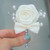 Ivory Cream Satin Flower Groom Boutonniere Bow Tie Pearl Beads Bride Wedding Dress Corsage Pin Brooch for Man Suit X8715