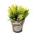 Fake Flowers Grass with Plastic Pot Bonsai Artificial Potted Flowers for Wedding Party Living Room Garden Decoration Farmhouse