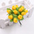 12pcs 2cm handmade mini silk rose bouquet artificial flower wedding decoration DIY wreath clip art fake flower decoration