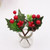 1pcs artificial flower red pearl stamen berries branch for wedding Christmas decoration DIY Valentine's Day gift box craft flowe