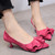 women pumps wedding platform shoes middle heel party shoes suede donna sexy office ladies shoes woman pointed toe flower