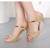 Metal Square Heel Women Sandals Women Heel Shoes Gold Sliver Peep Toe Party Ladies Sandals Summer Sandals Woman